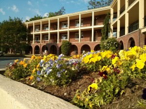 Most of the $2.8 million renovation cost has gone towards the landscaping and roofing for Natural Bridge Hotel. (Photo by Micah Fleet)